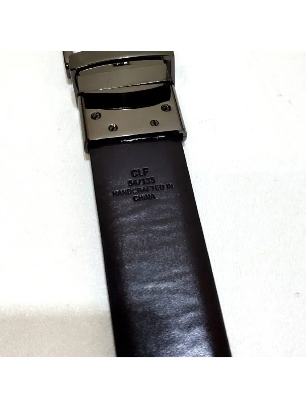 CLF Handcrafted Reversible Faux Leather Belt 54/135 52